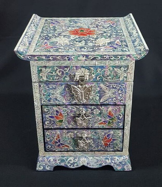 楽天市場 韓国漆螺鈿宝石小物入れ 華蝶 Komonoire 12 S ギフト お土産 長寿祝 敬老の日 母の日 プレゼント 韓国 宝石箱 宝石入れ 螺鈿細工 アクセサリー アクセサリーケース 豪華 収納 鏡付き ミラー付き 指輪 リング 宝石 キラキラ ジュエリー ハンドメイド