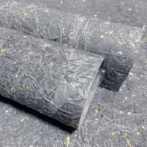 もみ和紙 手揉み和紙・2m韓紙 金箔韓紙80グレー■kanshi-80-s韓国韓紙手すき和紙壁紙手すき手作り金箔和紙包装紙