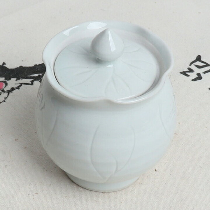 楽天市場】韓国白磁茶器・蓮茶壺 （蓋付き）□chaki-20-s【ギフト 