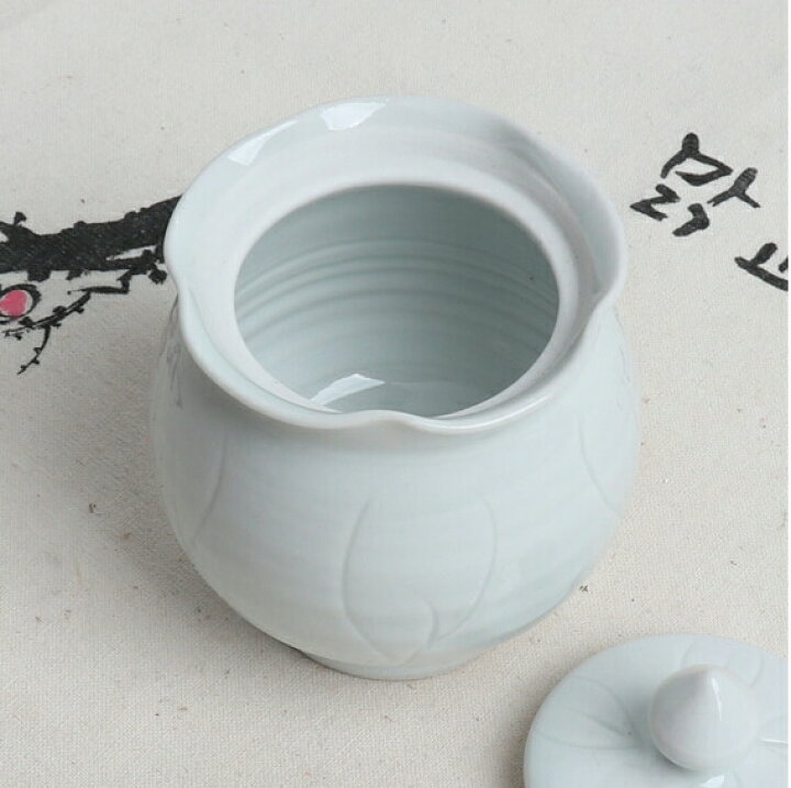 楽天市場】韓国白磁茶器・蓮茶壺 （蓋付き）□chaki-20-s【ギフト 