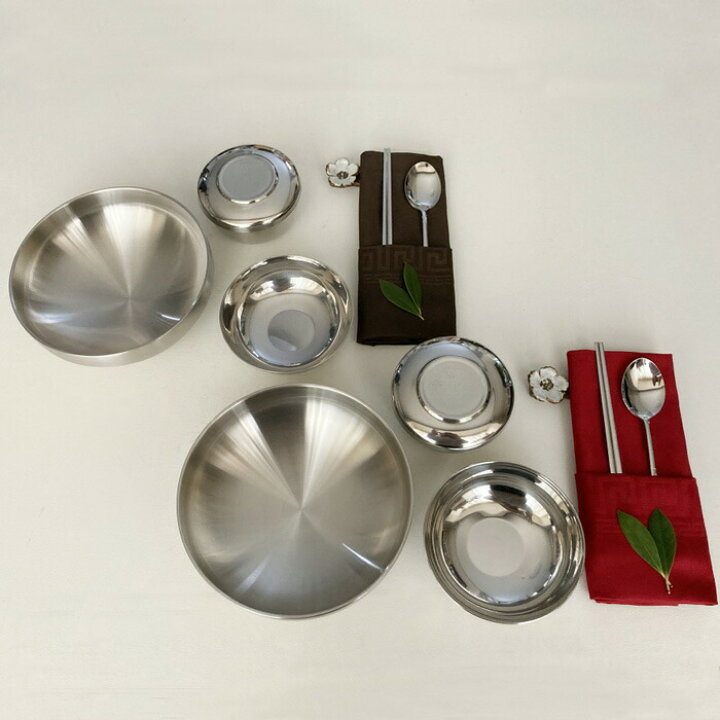 楽天市場】韓国ステンレス2重冷麺器+ステンレス茶碗+箸置きセット2人用 