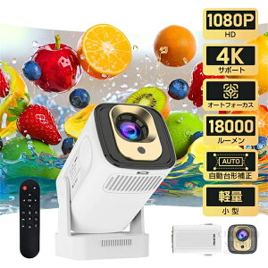 y1Nۏ؁zvWFN^[ ^ 4K ƒp 18000LM `␳±45° V䓊e 5G WiFi6 Bluetooth X}z DVD iPhone  Android TV 11.0