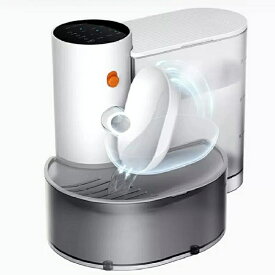 [Gloture] GravityMiao ペット用給水機 ペット用給水器 小型 フィルター不要 分離式水タンク 3L大容量 全自動水交換システム コードレス 静音設計 簡単に取り外せる USB-C Type-C 充電 4時間フル充電 180日動作可能