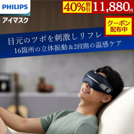 【40％OFF×クーポン配布中】【メーカー公式 PHILIPS】 アイケア マッサージャー アイマッサージャー 目元エステ ホット PPM2321 軽量 コードレス Type-C 充電 疲れ目 ケア プレゼント 目元マッサージャー 目元マッサージ機 目のマッサージ機 目マッサージ器