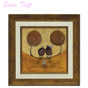 \マラソンP2倍+クーポン/ ユーパワー アートフレーム サムトフト ずっと一緒に ST-04036 絵画 ギフト アート おしゃれ 北欧 インテリア お部屋