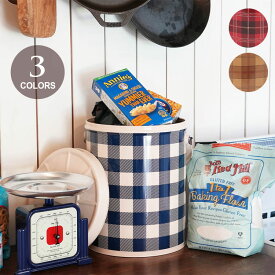 ＼P2倍＋クーポン／ ダルトン ティン バスケット ラウンド 小物入れ 収納 缶 ブリキ フタ付き 収納ボックス ブリキ缶 ゴミ箱 レトロ アウトドア バケツ おしゃれ DULTON