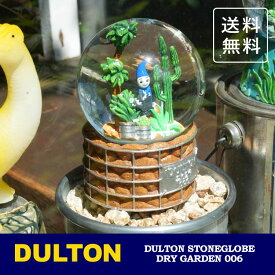 ＼P2倍＋クーポン／ ダルトン ストーングローブ ドライガーデン 006 124-386/006 送料無料 スノードーム クリスマス サボテン 植物