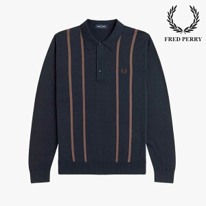�t���b�h�y���[ FRED PERRY Sharp �o�[�e�B�J���X�g���C�v �j�b�g�V���c �l�C�r�[ �����Y ���f�B�[�X �X�g���C�v�� �����V���c �j�b�g �Z�[�^�[ �����j�b�g �g�b�v�X �؍��t�@�b�V���� �؍��X�g