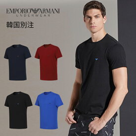 EMPORIO ARMANI 韓国別注 エンポリオ アルマーニ メンズ プレミアム コットン アンダーシャツ アンダーTシャツ ベージュ Tシャツ 韓国ファッション