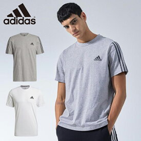 adidas アディダス スポーツ 男性 エッセンシャルTシャツ韓国ファッション デイリー ルック