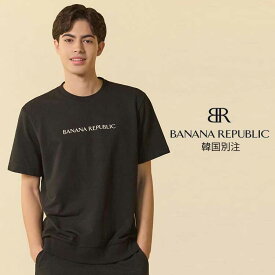 BANANA REPUBLIC 韓国別注 バナナ リパブリック メンズ レディース 綿スパン インナー 半袖 Tシャツ 韓国ファッション ストリートルック
