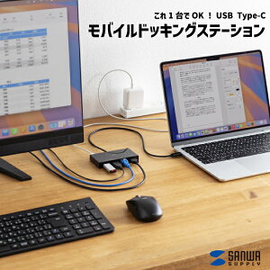 yz USB Type-C oC hbLOXe[V TTvC USB-DKM10BK Kv\ ڑ|[g ^ RpNg 5in1ʃt@Xi[t PD[d f[^] Type-C|[g HDMI ʏo