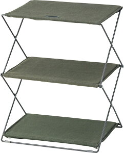 折り畳みシェルフ MIP-93 3段 折畳みシェルフ フォールディングシェルフ コンパクト シンプル ディスプレイラック 雑貨 棚 収納棚 オープンラック カラー2色 リビング キャンプ アウトドア ガ