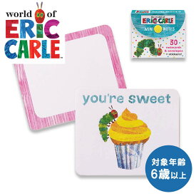知育玩具 エリックカール ミニノートカード はらぺこあおむし お手紙 メッセージカード イラスト シール ぬりえ風封筒 6歳〜 男の子 女の子 かわいい おしゃれ 入園祝い 入学祝い ギフト 送料無料 ECNOC-005