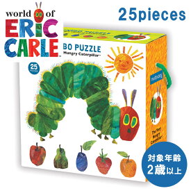 パズル 幼児 知育 知育玩具 25ピース はらぺこあおむし おもちゃ 室内 遊び キッズ ベビー 2歳 年少 年中 ギフト プレゼント ジグソーパズル ボックス ジャンボピース リサイクルペーパー カラフル ECPZL-008