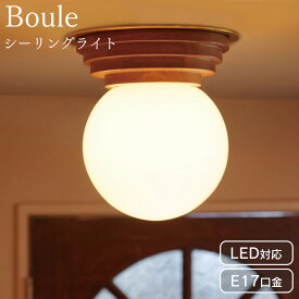 シーリングライト おしゃれ スポットライト 照明器具 ライト リビング 照明 天井照明 間接照明 ガラスシェード アンティーク 北欧 レトロ LED ガラス リビング用 居間用 1灯 インターフォルム ブール