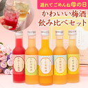 梅酒 母の日 遅れてごめんね 飲み比べセット お酒 プレゼント なでしこのお酒てまり 奥さん 妻 奥様 花以外 おしゃれ かわいい 人気 送料無料 UMESHUfor ma05