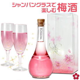 お歳暮 冬ギフト 梅酒 プレゼント クリスマス 誕生日 女性 かわいい 可愛い お酒 ギフト blossom さくら梅酒 友達 姉 妹 友人 花以外 人気 飲みやすい 送料無料