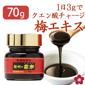 梅肉エキス 梅エキス 紀州の赤本 練状 健康食品 クエン酸 ムメフラール サプリ 純正 70g 予防 対策 日本一すっぱい 南高梅 和歌山 紀州 元気ノ国 ma01