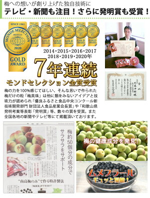 ★抗インフルエンザウイルス剤特許取得★予防・対策に!梅肉エキス粒大容量梅真珠ファミリータイプ465粒【メール便送料無料】和歌山南高梅梅エキス長久庵産経新聞中野BC