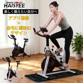 【時間限定でポイント20倍！】スピンバイク フィットネスバイク 静音 アプリ連動 ルーム バイク Zwift Kinomap 対応 Bluetooth 接続 エアロバイク 室内 フィットレスマシン トレーニング 有酸素運動 筋トレ ダイエット 負荷調整 組立簡単