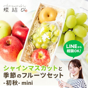 シャインマスカットと季節のフルーツセット秋 -mini- 【 送料無料 】シャインマスカット 梨 なし りんご 林檎 果物 フルーツ ギフト プレゼント 贈り物 お返し 内祝 熨斗 贈答 贈答用 勤労感謝