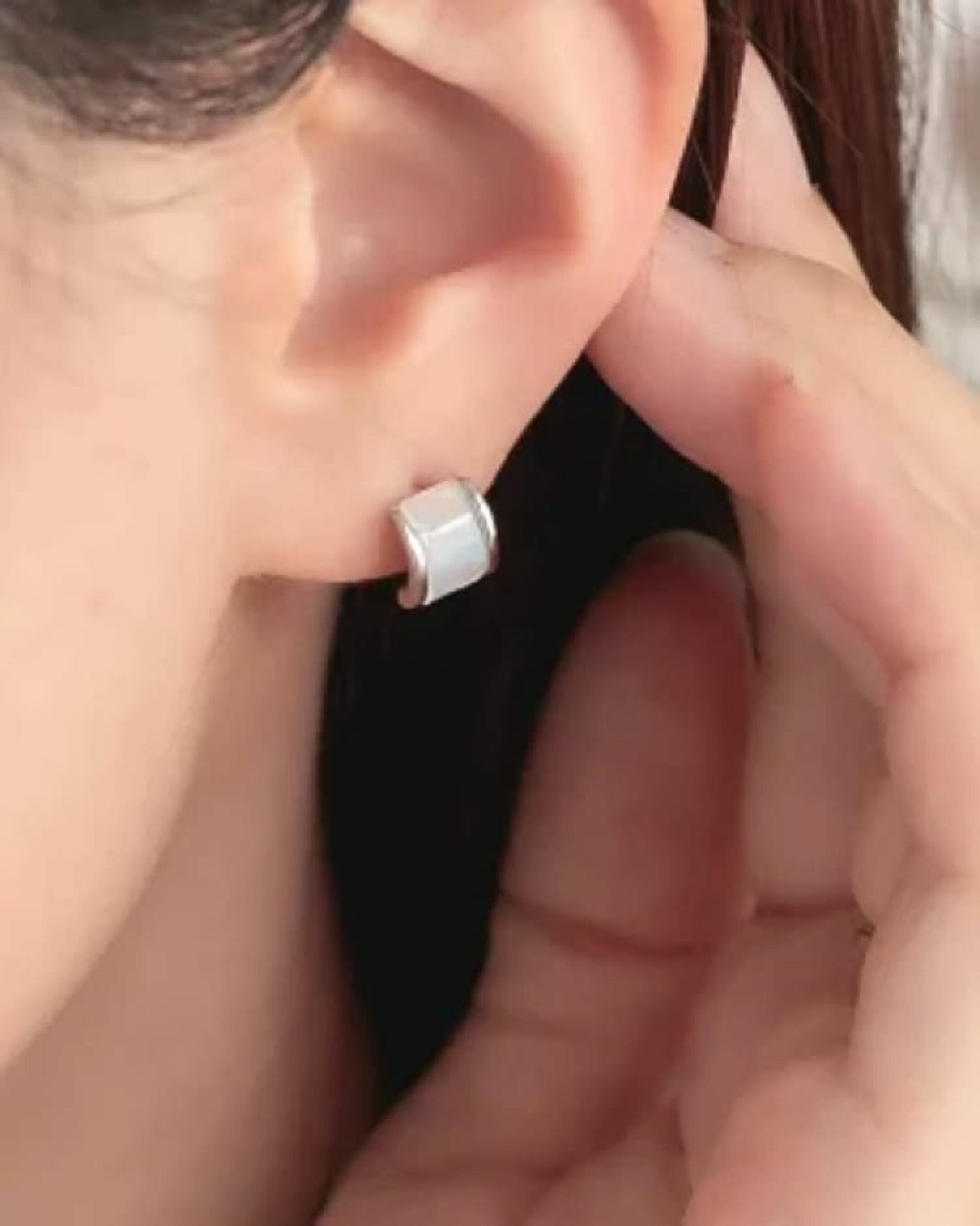 ハーフアーク×シェルモチーフミニピアス