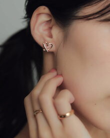 【P5倍×MAX2,000円OFFクーポン配布中】イヤリング ハート 軽量 樹脂 クッション シリコン Silver925 シルバー925 14KGP 14金メッキ 14k 挟むだけ 可愛い 普段使い カジュアル 華奢 痛くない 金属アレルギー対応