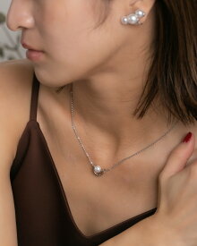 【P5倍×MAX2,000円OFFクーポン配布中】パール ネックレス 金属アレルギー対応 45cm レディース 一粒 8mm 大人 可愛い 上品 華奢 仕事 オフィス 18KGP 18金メッキ ステンレス 金属アレルギー 金アレ対応 普段使い 大人