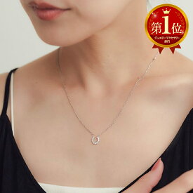 ネックレス ホースシュー 金属アレルギー対応 馬蹄 型 小ぶり 華奢 レディース Silver925 シルバー925 18KGP 18金メッキ 18k ストーン キラキラ 大人 可愛い 上品 華やか 普段使い 仕事 オフィス オケージョン セレモニー