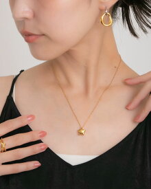 【P5倍×MAX2,000円OFFクーポン配布中】ネックレス レディース スターネックレス 星 スター ペンダント ぷっくり 立体的 ステンレス 18KGP 18金メッキ 金属アレルギー対応 金アレ対応 普段使い 大人 可愛い カジュアル