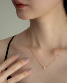 ネックレス ジルコニア 1粒 一粒ジルコニアネックレス チェーンネックレス シンプル ステンレス 18KGP 18金メッキ 金属アレルギー対応 金アレ対応 上品 綺麗め オフィス 華奢 普段使い 大人