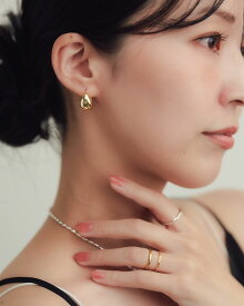 【P5倍×MAX2,000円OFFクーポン配布中】ピアス レディース フープ フープピアス 中折れ 中折れピアス キャッチなし キャッチレス 両耳用 14mm 16mm Silver925 シルバー925 18KGP 18金メッキ 金属アレルギー対応