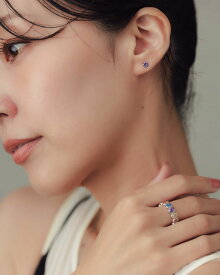 ピアス 誕生石モチーフ 誕生石モチーフピアス ジルコニアピアス ジルコニア カラージルコニア 4mm Silver925 シルバー925 小ぶり 華奢 金属アレルギー対応 金アレ対応 大人 可愛い シンプル 普段使い 仕事 オフィス