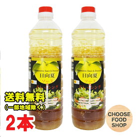 ミツイシ 日向夏 ドレッシング 1000ml×2本 ペット 業務用 宮崎県特産の日向夏みかん使用 送料無料（北海道・東北・沖縄除く）