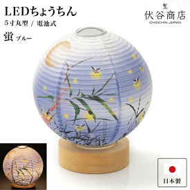 盆提灯 ミニサイズ テーブルライト おしゃれ 【 LED 5寸丸 提灯 蛍 ブルー 】 盆ちょうちん お盆提灯 ミニ モダン コードレス 花 新初盆 電池式 電池式 お盆 提灯 お彼岸 ミニサイズ お盆飾り 新盆 お供 御供 御仏前 初盆 セット 初盆提灯 お盆用品 コンパクト 小型