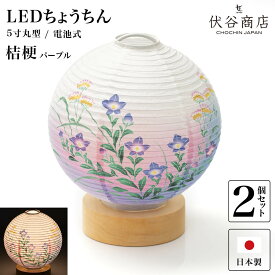 盆提灯 ミニサイズ テーブルライト おしゃれ 【 LED 5寸丸 提灯. 桔梗 パープル 】( 2個セット ) 盆ちょうちん お盆提灯 ミニ コードレス 花 新型 初盆 電池式 電池式 お盆 提灯 お彼岸 お盆飾り 新盆 お供 御供 御仏前 初盆 セット 初盆提灯 お盆用品 コンパクト 小型