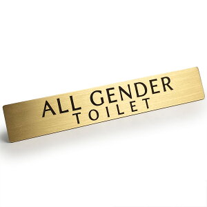 ^J hA v[g u ALL GENDER TOILET v I[ WF_[ gC ֏ 12cm x 2cm gC XebJ[ gCXebJ[