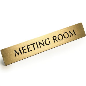 y LINEo^300~OFF z^J hA v[g u MEETING ROOM v ~[eBO[ c 12cm x 2cm