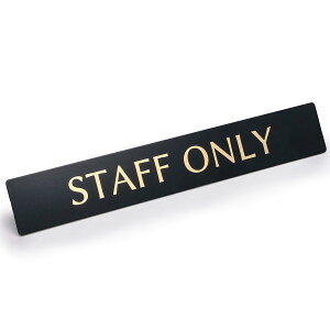 {  g hA [ v[g u STAFF ONLY v 12x2cm 3M̗ʃe[vgp ubN 