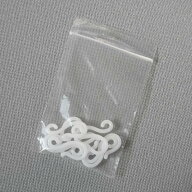 シャワーカーテン用 フック 9個入り 開閉 取付簡単 ユニットバス 浴室 クローゼット キッチン バス用品 …