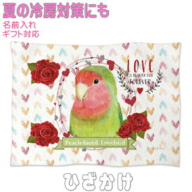 コザクラインコ 誕生日プレゼント ギフト グッズ 雑貨 ひざ掛け ソフトブランケット お昼寝 ペット用 鳥 名入れ 名前入れ 文字入れ 寝具 赤ちゃん用毛布 暖かい 車用 出産祝い おしゃれ かわいい KYAPIArt きゃぴあーと