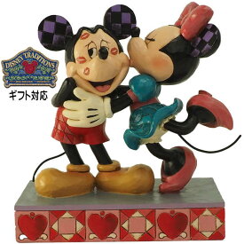 ディズニー ミッキー＆ミニー キスマーク フィギュア プレゼント ギフト グッズ 誕生日 結婚式 結婚祝い 入籍祝い 結婚記念日 お祝い 人形 置物 ジムショア グッズ Disney Traditions JIM SHORE ディズニー好き 男性 女性 贈り物