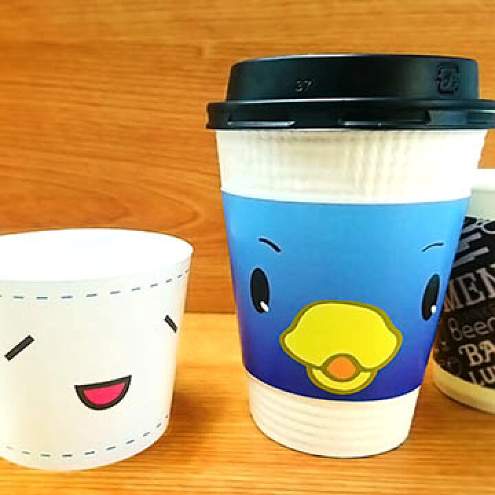 楽天市場 小ロット オリジナル印刷 オリジナルカップスリーブ 300枚 販促品 業務用 名入れ オリジナルデザイン ちょっと印刷 Com