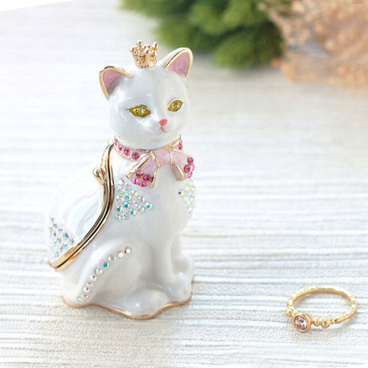 楽天市場】クラウンキャット ジュエリーボックス アクセサリーボックス 