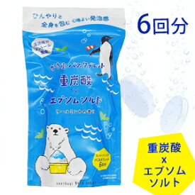 ＜6個入り＞ かき氷バスタブレット 重炭酸×エプソムソルト 入浴剤 錠剤 炭酸ガス クールミントの香り プレゼント プチギフト 大量買い まとめ買い ノベルティ 販促品 粗品 景品 記念品 贈り物 ばらまき ちょっとした お返し ほんの気持ち お礼 ごあいさつ お配り 実用的