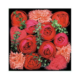 彩り華やかなバブルバスを詰め込んだ【シャン・ド・フルールBOXバスペタル（入浴料 入浴剤）】 誕生日 ギフト プレゼント 女性 贈り物 泡風呂を楽しむ贅沢なバスグッズ プチギフト BOX入り ソープフラワー 石鹸 フラワーバス 花びら 花束 お返し お礼 ご挨拶 お祝い 還暦