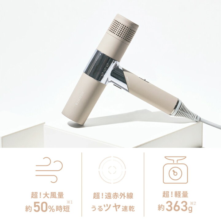 楽天市場】【10%OFF/正規品】キヌージョ KINUJO ドライヤー ホワイト  