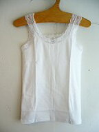 【SALE】HENRI エンリ　レースコットンキャミソール 866 *BIANCO*