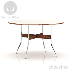 HermanMiller ネルソンスワッグレッググループダイニングテーブル丸型 ホワイトラミネートタイプ 【ハーマンミラー デザイン雑貨 オフィス デザイン雑貨 モダン インテアリア ミッドセンチュリー】※ 受注後に納期をご連絡いたします。